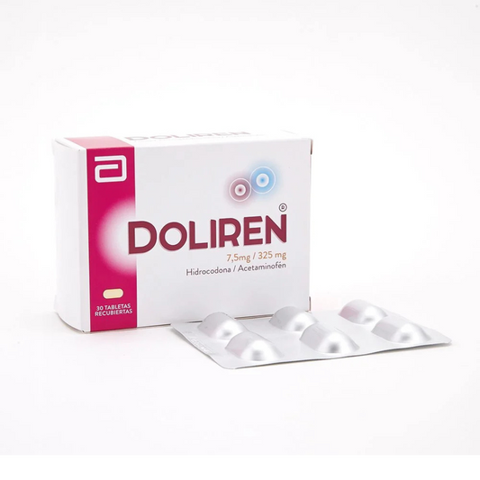 DOLIREN 5 MG/325 MG TABLETA RECUBIERTA CAJA X 30