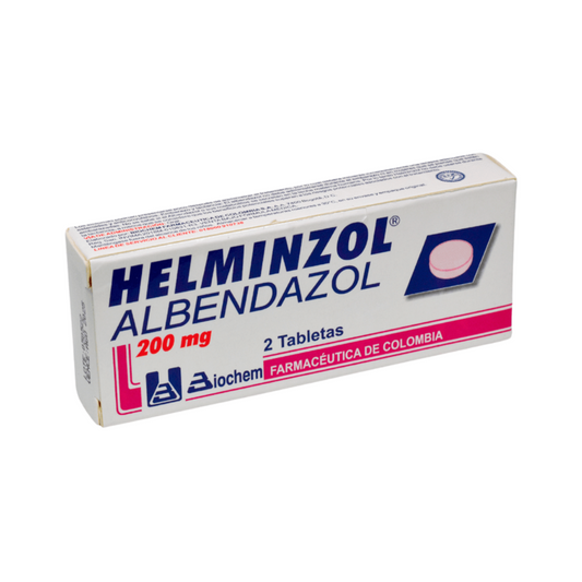 HELMINZOL 200 MG TABLETA CAJA X 2