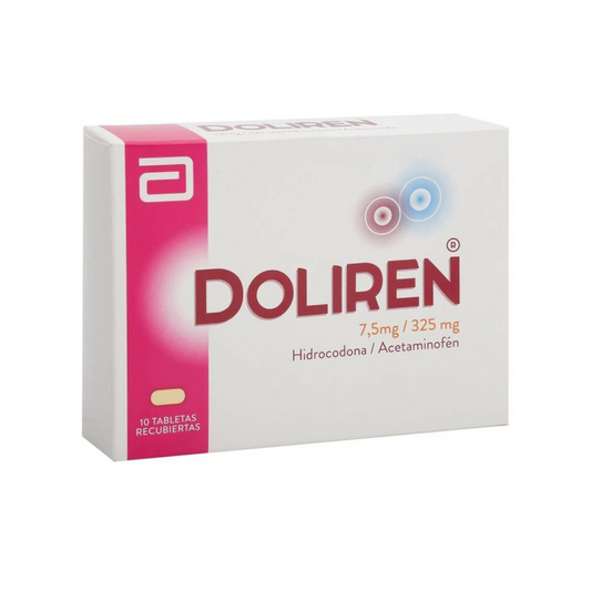 DOLIREN 7.5 MG/325 MG TABLETA RECUBIERTA CAJA X 30