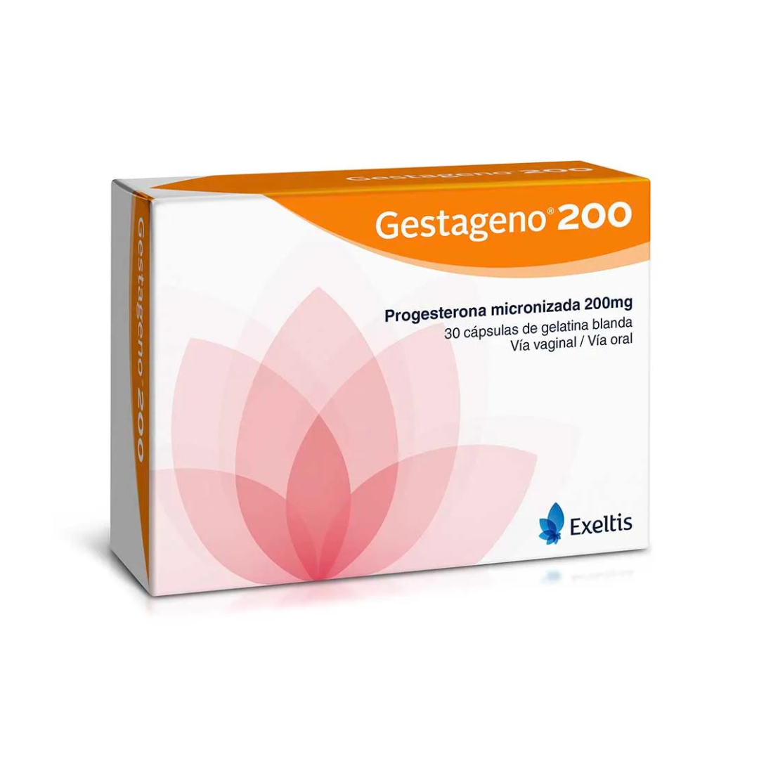 GESTAGENO 200 MG CAPSULA BLANDAS CAJA X 30