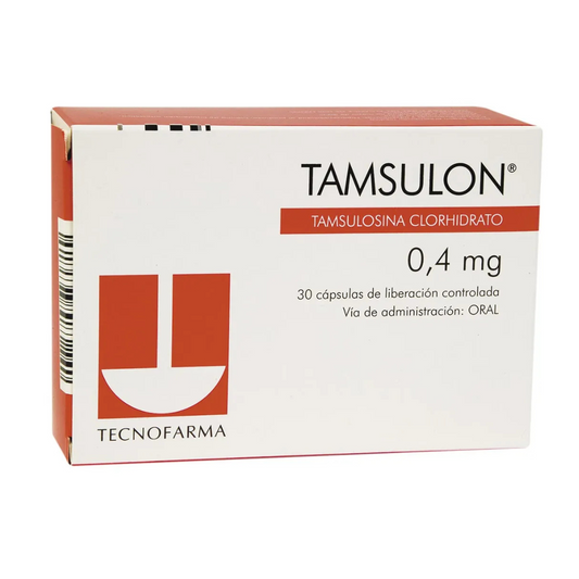 TAMSULON 0.4 MG CAPSULA LIBERACIÓN PROLONGADA CAJA X 30