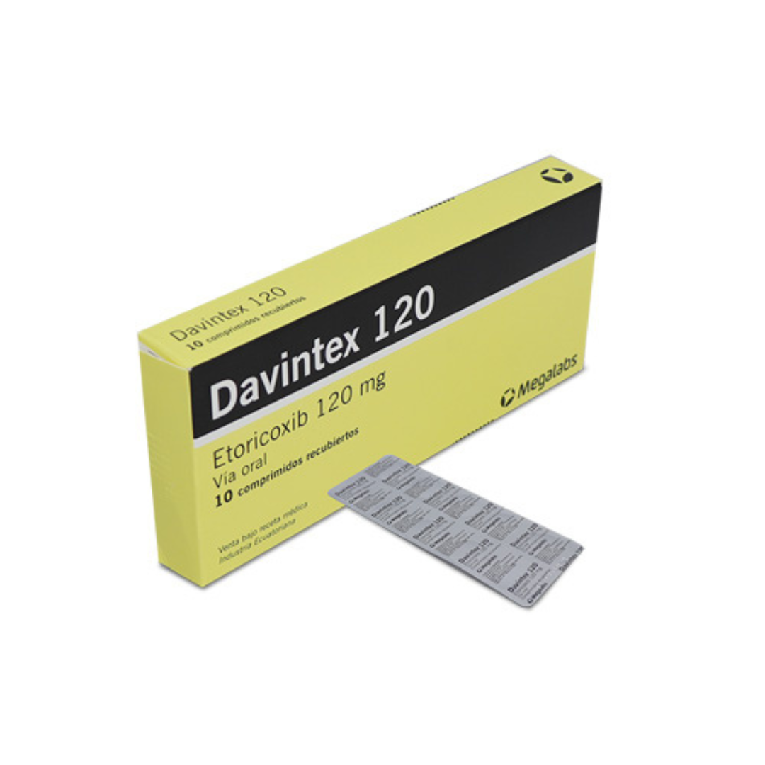 DAVINTEX 120 MG TABLETA RECUBIERTA CAJA X 10