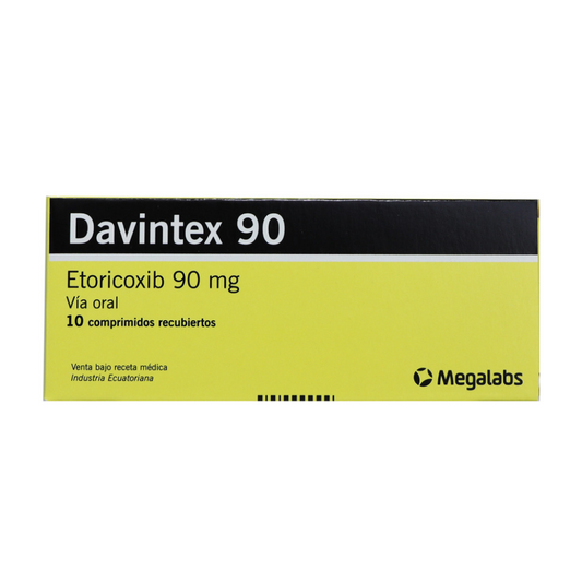 DAVINTEX 90 MG TABLETA RECUBIERTA CAJA X 10