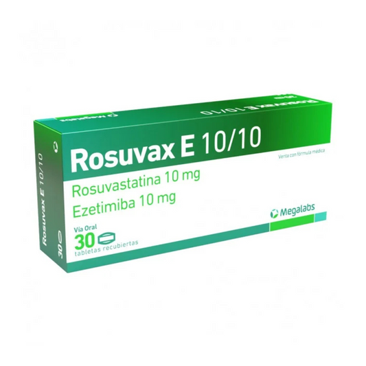 ROSUVAX E 10 MG/10 MG TABLETA CAJA X 30