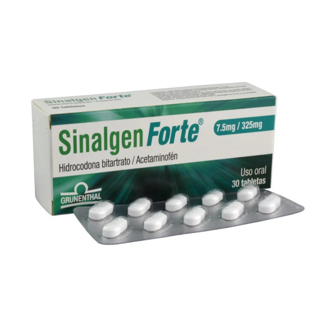 SINALGEN FORTE 7.5 MG/325 MG TABLETA CAJA X 30