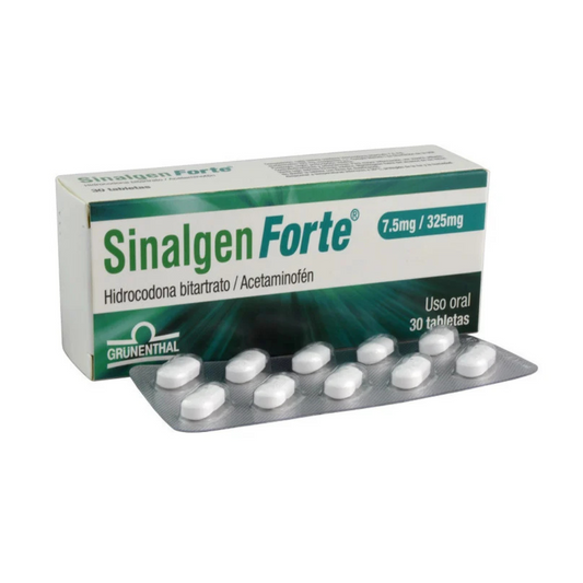 SINALGEN FORTE 7.5 MG/325 MG TABLETA CAJA X 30