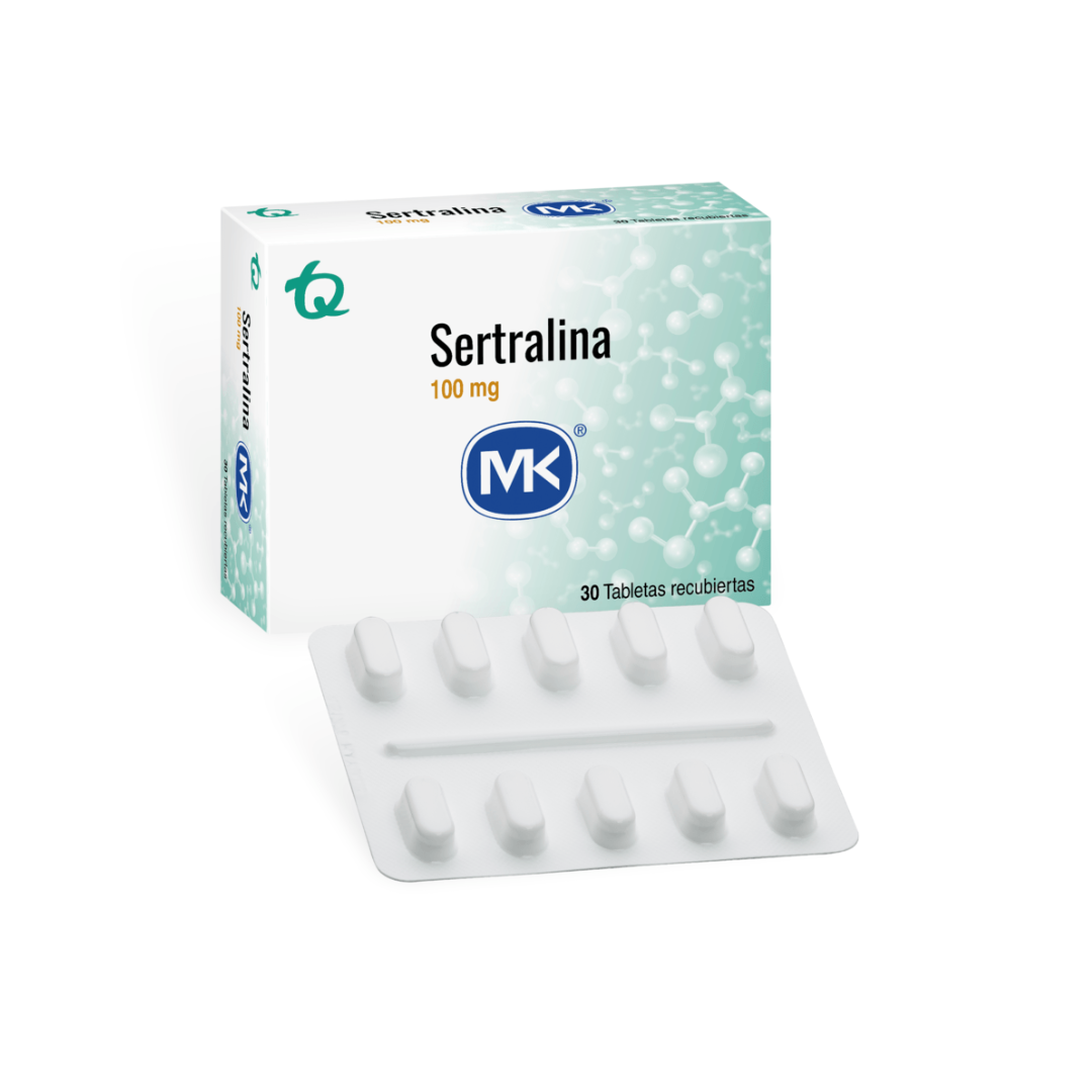 SERTRALINA MK 100 MG TABLETA CAJA X 30