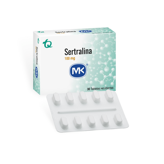 SERTRALINA MK 100 MG TABLETA CAJA X 30