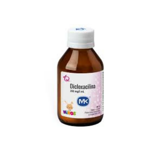 DICLOXACILINA MK 250 MG POLVO PARA SUSPENSIÓN FRASCO X 80 ML