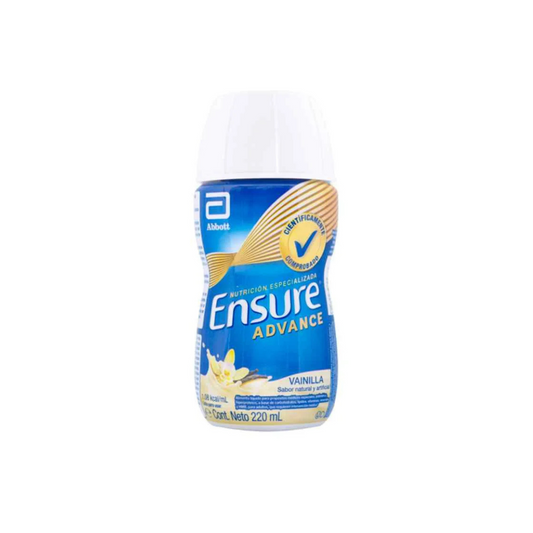 ENSURE ADVANCE VAINILLA SOLUCIÓN ORAL FRASCO X 220 ML