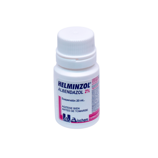 HELMINZOL 2 G SUSPENSION ORAL FRASCO X 20 ML