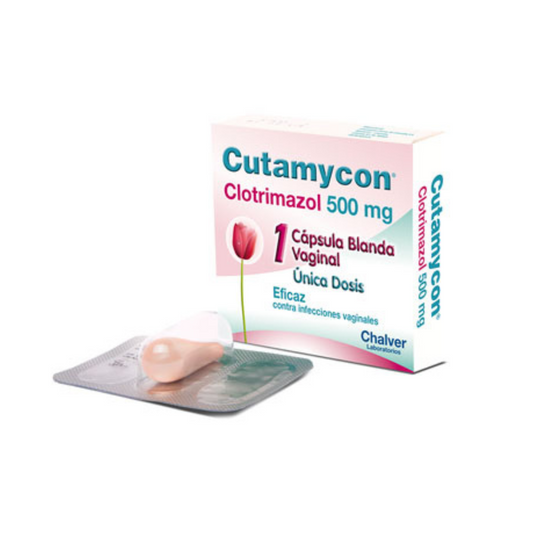 CUTAMYCON 500 MG CAPSULA BLANDAS CAJA X 1