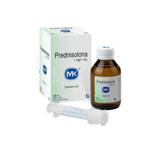 PREDNISOLONA TECNOFAR 1 MG/ML SOLUCIÓN ORAL FRASCO X 120 ML