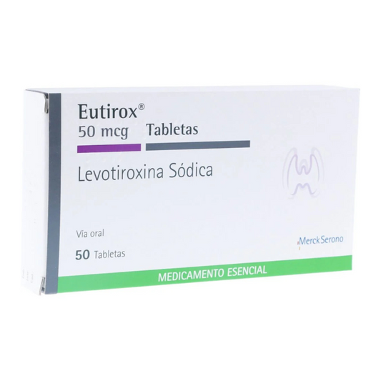 EUTIROX 50 MCG TABLETA CAJA X 50