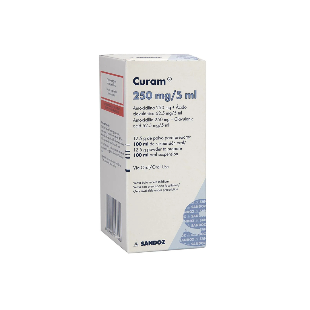 CURAM 250 MG/5 ML POLVO PARA SUSPENSIÓN FRASCO X 100 ML