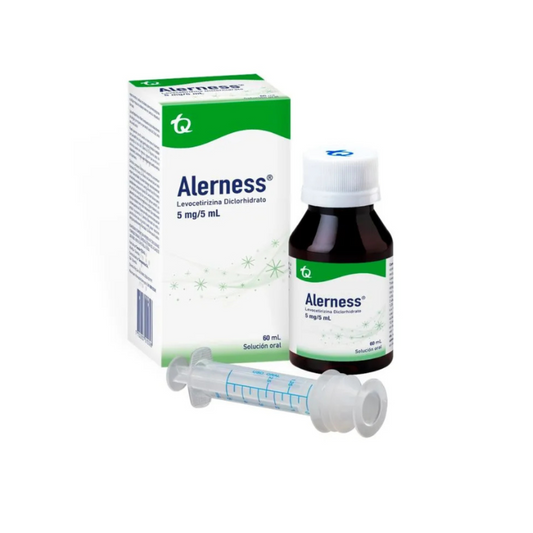 ALERNESS 5MG/5 ML SOLUCIÓN ORAL FRASCO X 60 ML