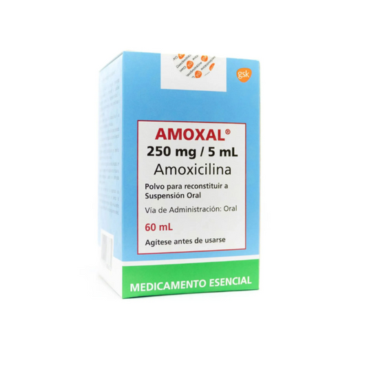 AMOXAL 250 MG POLVO PARA SUSPENSIÓN FRASCO X 60 ML