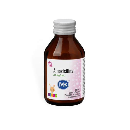 AMOXICILINA/ACIDO CLAVULANICO MK 62.5 MG/5 ML POLVO PARA SUSPENSIÓN FRASCO X 100 ML