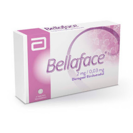 BELLAFACE 2 MG/0.03 MG TABLETA RECUBIERTA CAJA X 21
