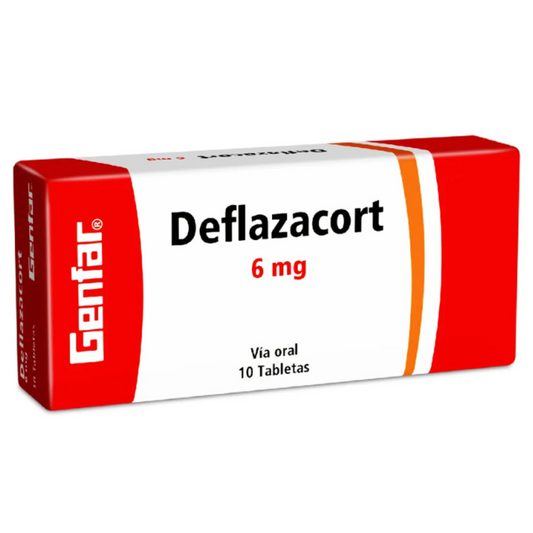 DEFLAZACORT GENFAR 6 MG TABLETA CAJA X 10