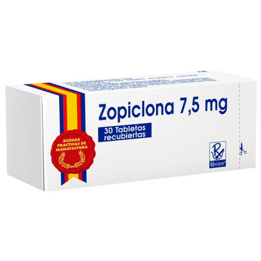 ZOPICLONA BUSSIE 7.5 MG TABLETA RECUBIERTA CAJA X 30