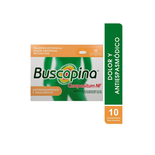 BUSCAPINA COMPOSTIUM NF 325/ 10 MG TABLETA CAJA X 10