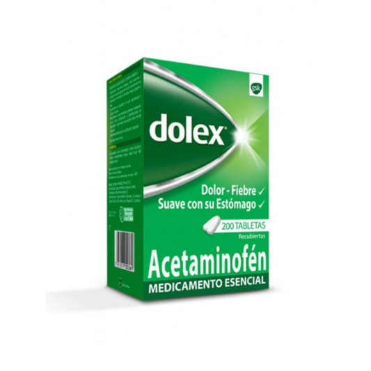 DOLEX ADULTO 500 MG TABLETA CAJA X 200