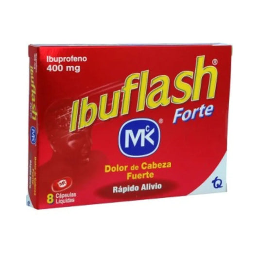 IBUFLASH 400 MG CAPSULA CAJA X 8