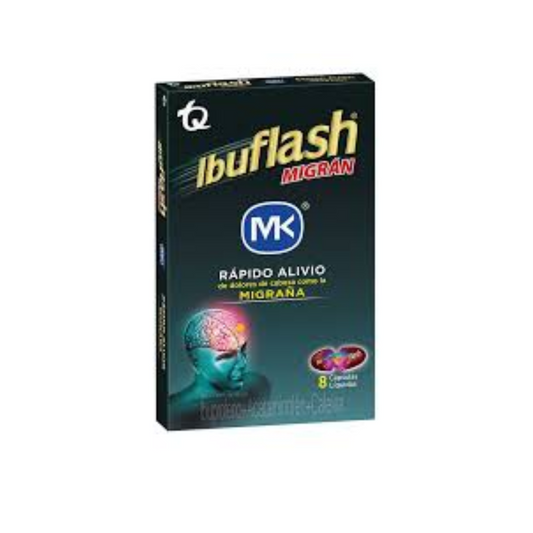 IBUFLASH MIGRAN MK 400/250/65 MG CAPSULA BLANDAS CAJA X 8