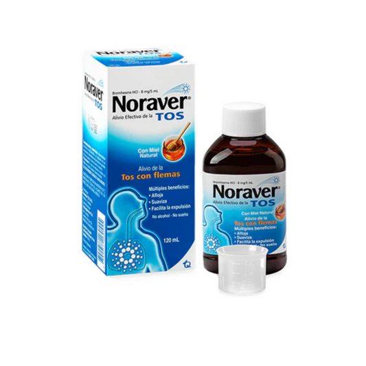 NORAVER TOS 8 MG/5 ML JARABE FRASCO X 120 ML