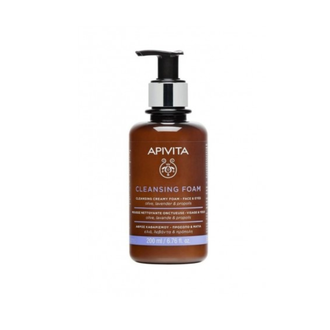 APIVITA CLEANSING FACE & EYES CREAMY FOAM CREMA FACIAL FRASCO X 200 ML