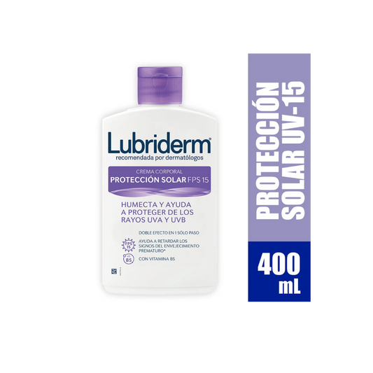 LUBRIDERM UV SPF-15 LOCIÓN TOPICA FRASCO X 400 ML