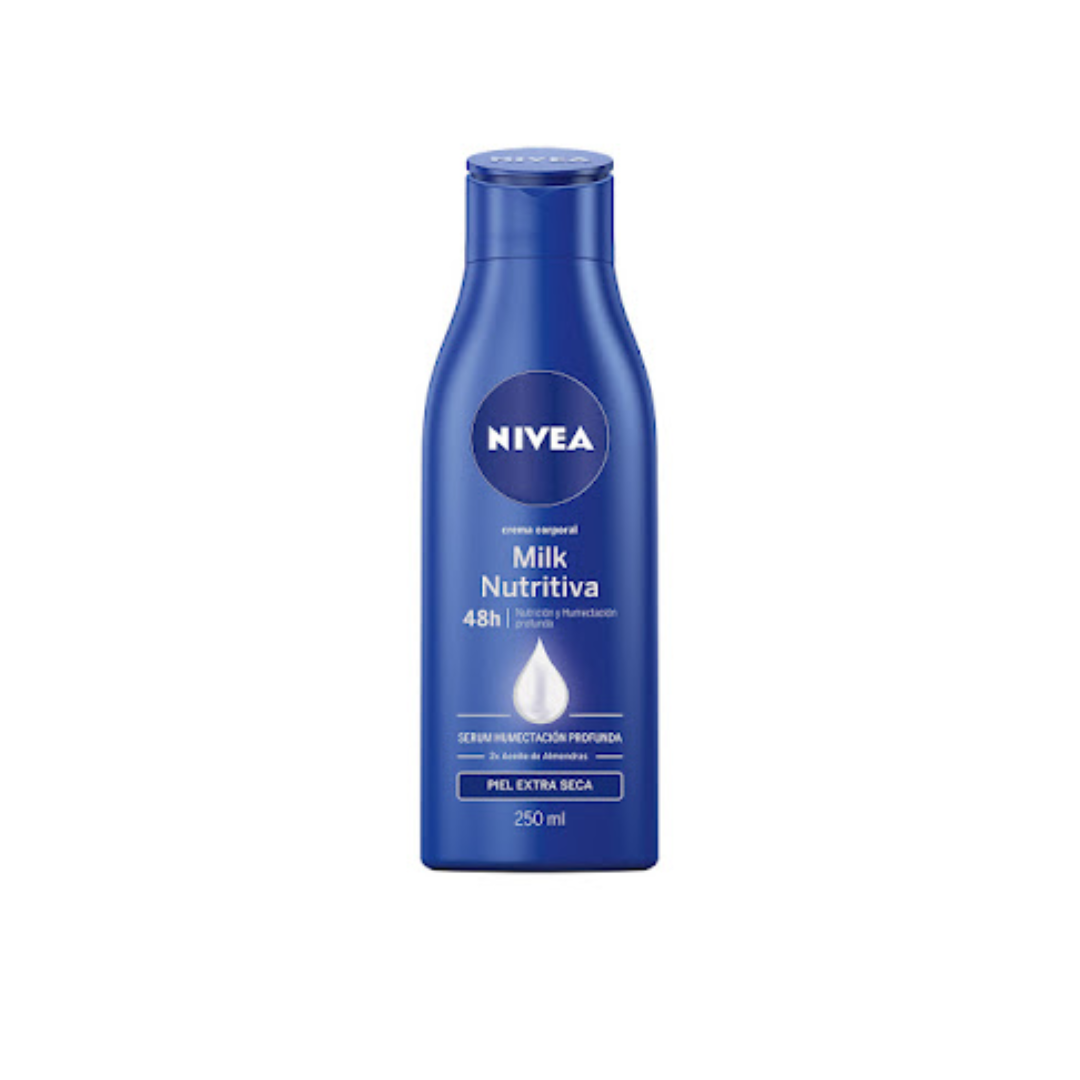 NIVEA BODY MILK NUTRITIVA P/EXTRA SECA CREMA TOPICA FRASCO X 250 ML