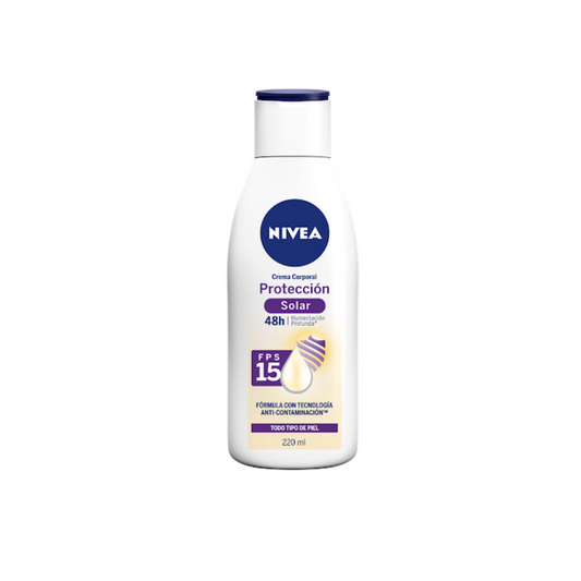 NIVEA BODY PROTECCION SOLAR FPS 15 CREMA TOPICA FRASCO X 220 ML