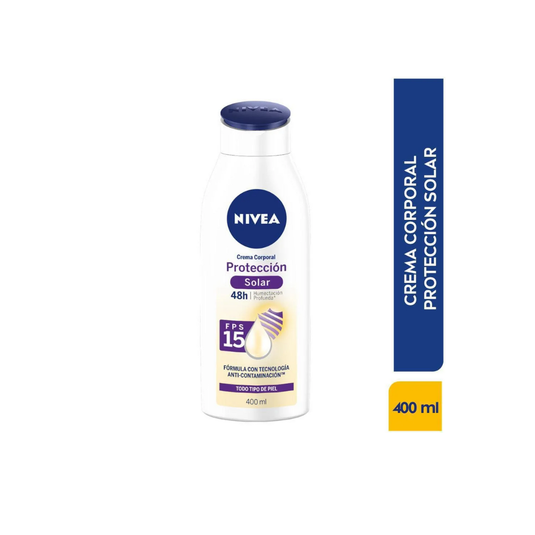 NIVEA BODY PROTECCION SOLAR FPS 15 CREMA TOPICA FRASCO X 400 ML