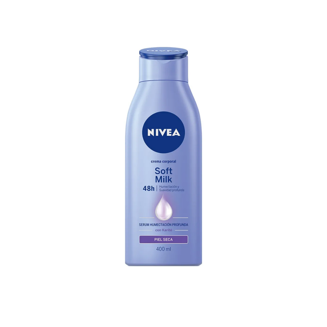 NIVEA BODY SOFT MILK PIEL SECA CREMA TOPICA FRASCO X 400 ML