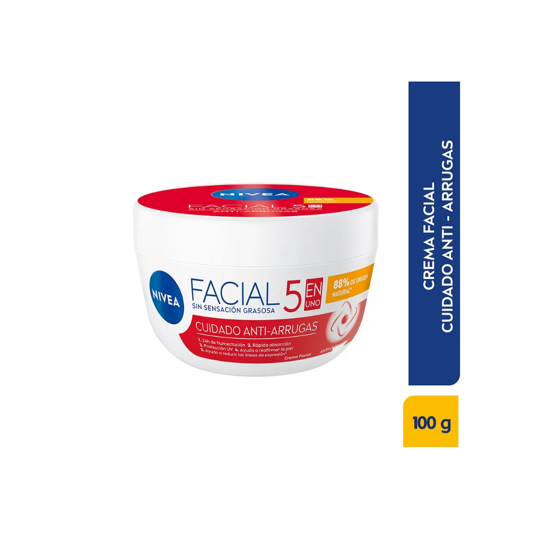 NIVEA CUIDADO ANTI-ARRUGAS CREMA FACIAL FRASCO X 100 ML