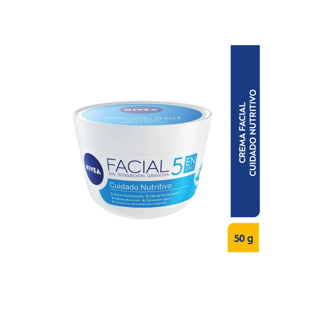 NIVEA CUIDADO NUTRITIVO CREMA FACIAL FRASCO X 50 ML