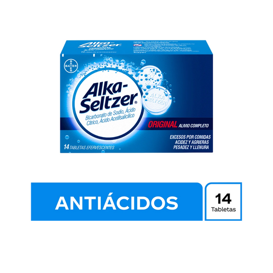 ALKA-SELTZER TABLETA EFERVESCENTE CAJA X 14