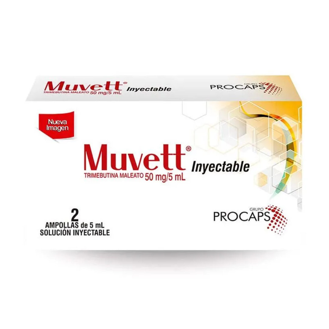 MUVETT 50 MG SOLUCIÓN INYECTABLE CAJA X 2