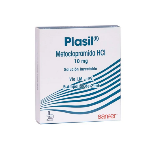 PLASIL 10 MG/2 ML SOLUCIÓN INYECTABLE CAJA X 5