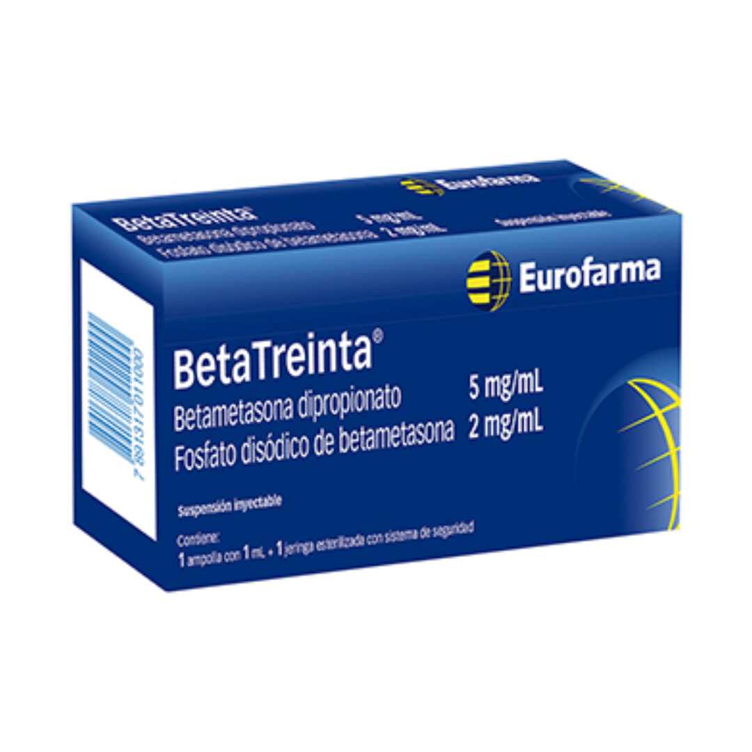 BETATREINTA (5MG+2MG)/ML SOLUCIÓN INYECTABLE CAJA X 1