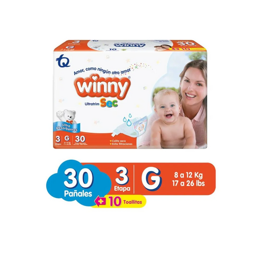 WINNY PANAL ULTRATRIM SEC ET- 3 DM CAJA X 30