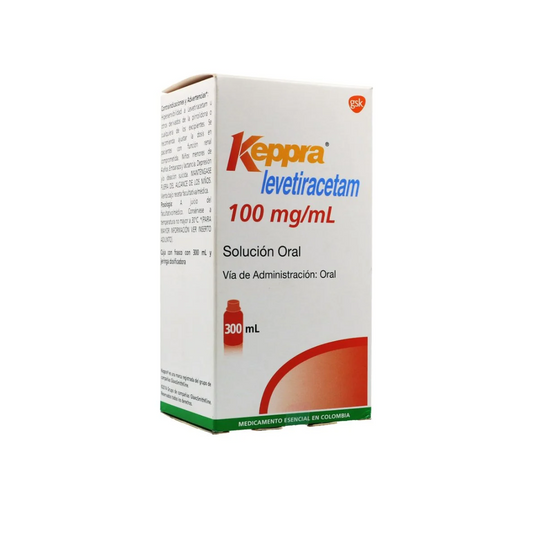 KEPPRA 100 MG/ML SOLUCIÓN ORAL FRASCO X 300 ML