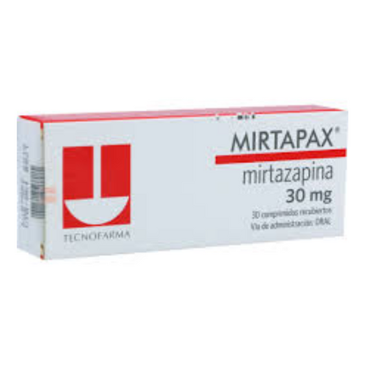 MIRTAPAX 30 MG TABLETA RECUBIERTA CAJA X 30