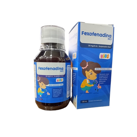 FEXOFENADINA MEMPHIS 30 MG/5 ML SUSPENSION ORAL FRASCO X 120 ML