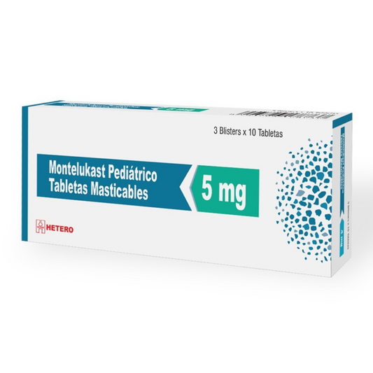 MONTELUKAST HETERO 5 MG TABLETA CAJA X 30