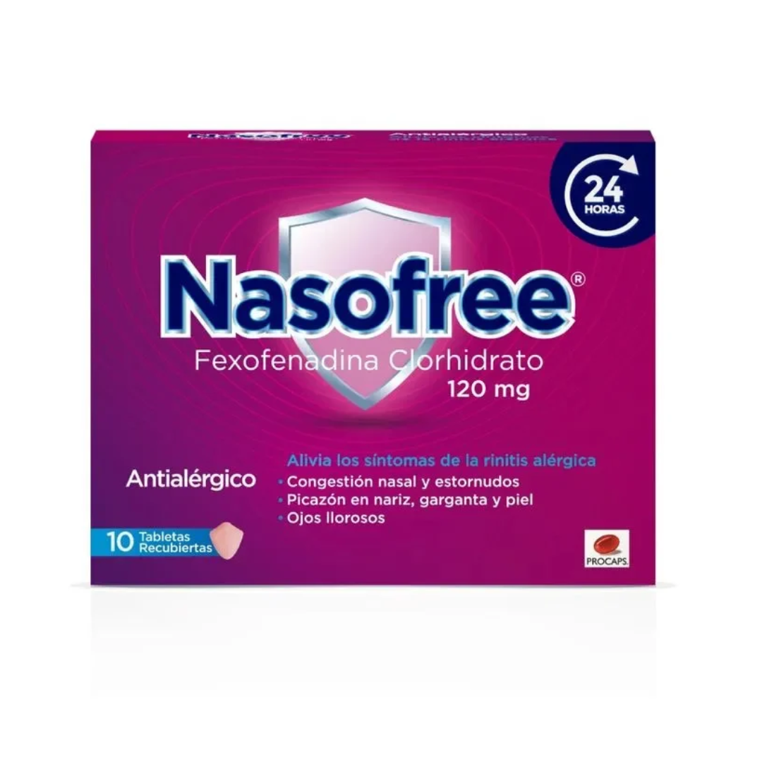 NASOFREE 120 MG TABLETA CAJA X 10