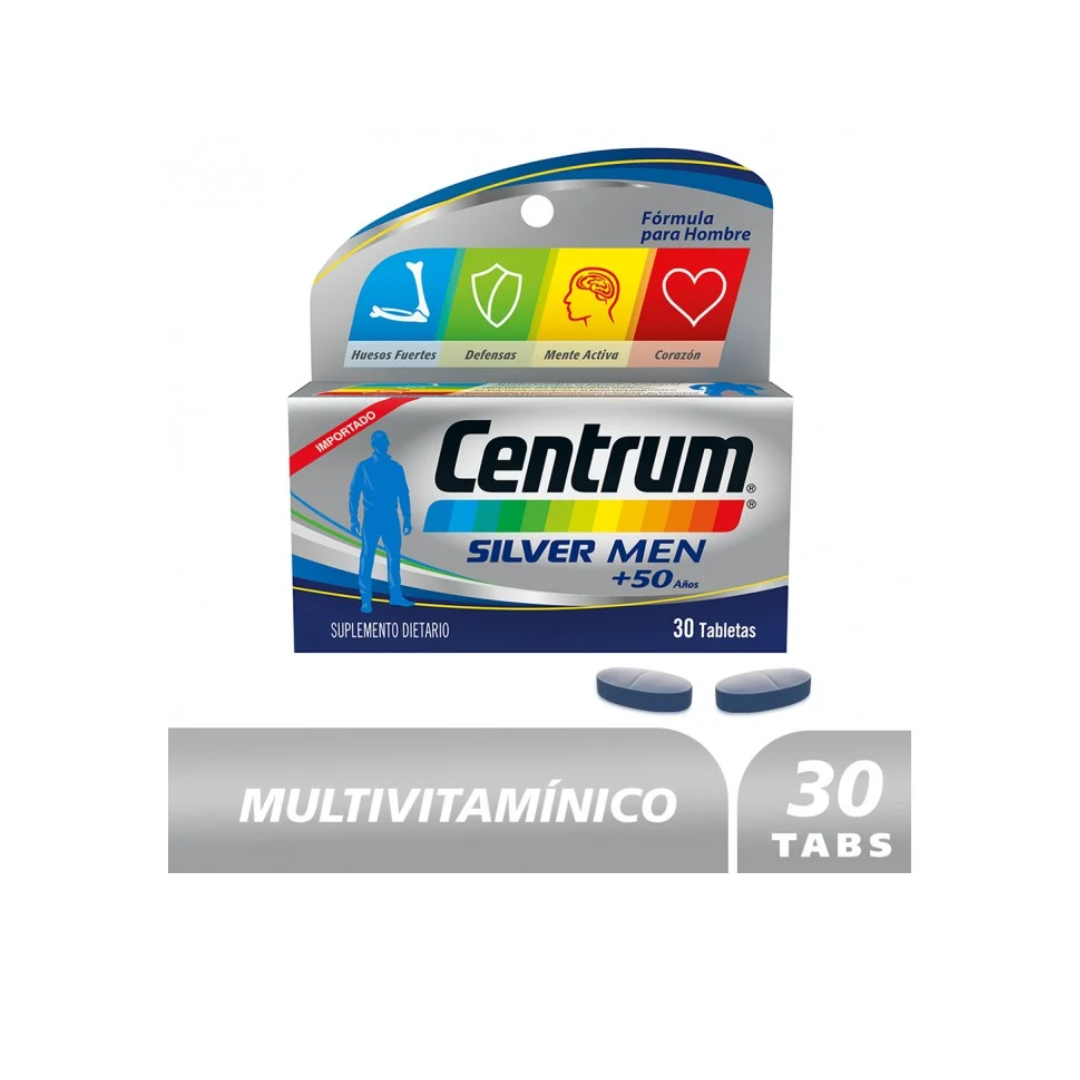 CENTRUM SILVER +50 MEN TABLETA FRASCO X 30