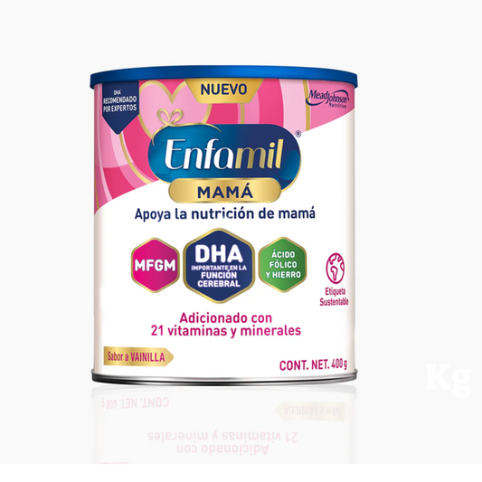 ENFAMIL MAMA CON DHA Y MFGM VAINILLA POLVO ORAL LATA X 400 GR